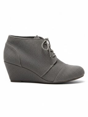 Women’s Gray Wedge Ankle Boots size 9